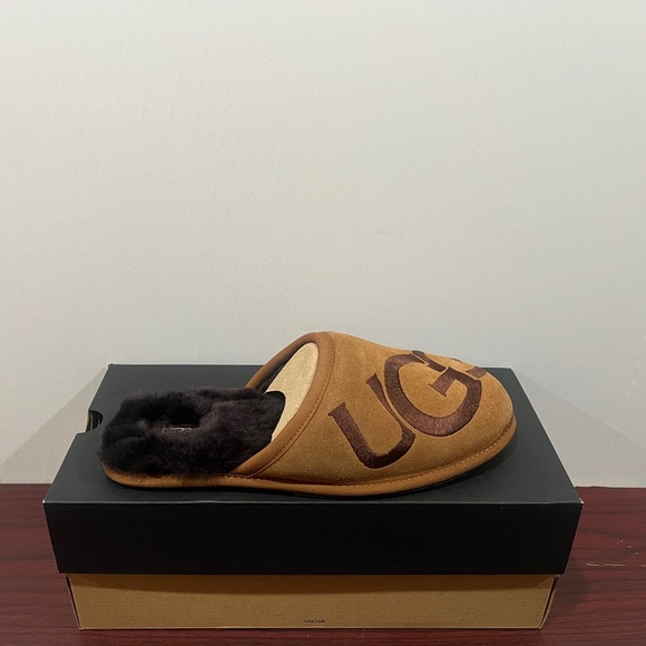 Ugg, Scuff logo Slipper, 1101324, Brown - Picture 5 of 11